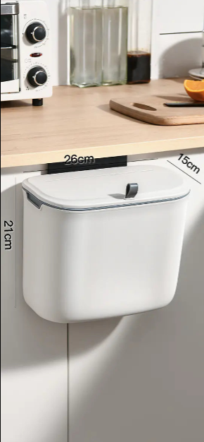Odor Preventing Wall-Mounted Kitchen Trash Bin