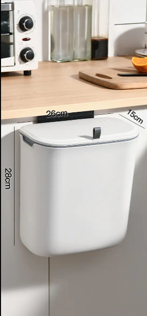 Odor Preventing Wall-Mounted Kitchen Trash Bin
