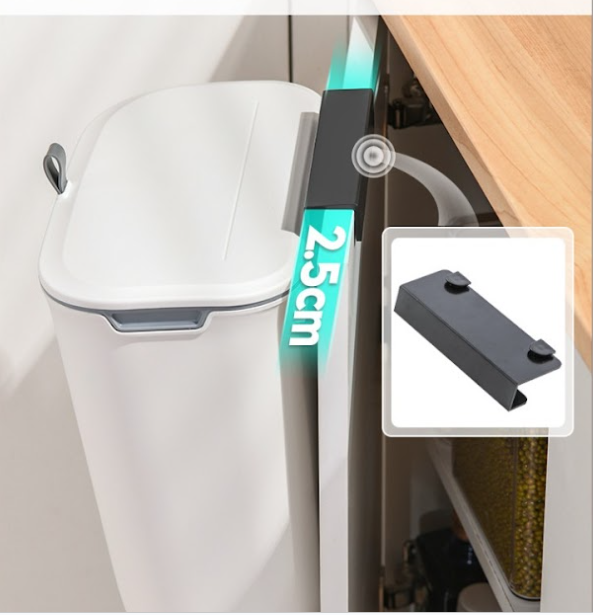Odor Preventing Wall-Mounted Kitchen Trash Bin