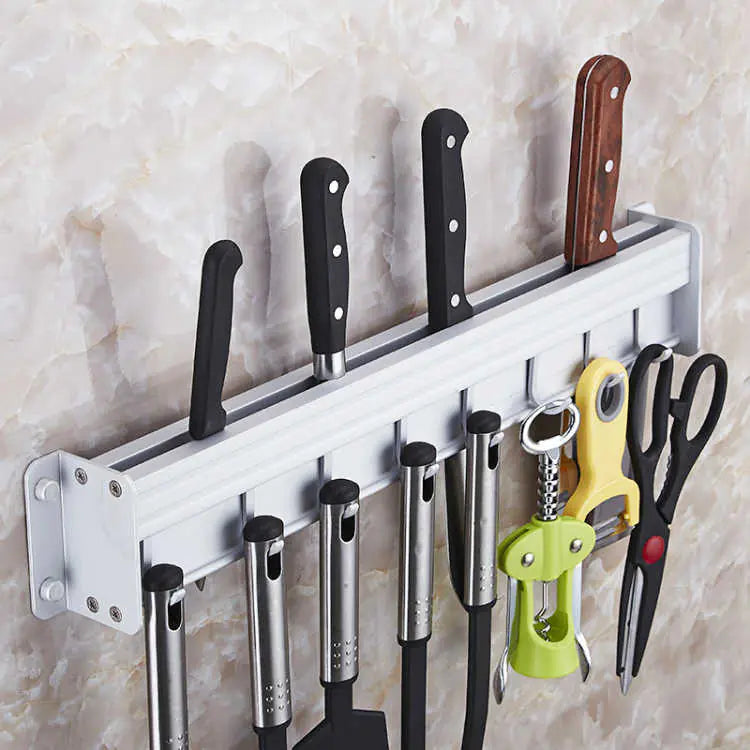 Drill-Free Wall-Mounted Knife Rack