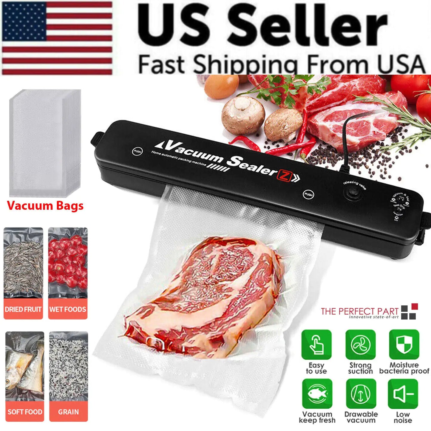 Food Preserving Vacuum Sealer Machine
