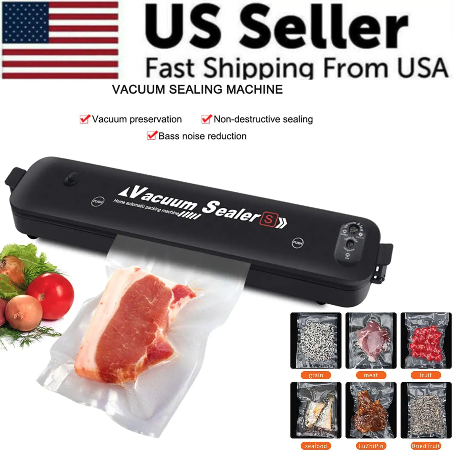 Food Preserving Vacuum Sealer Machine