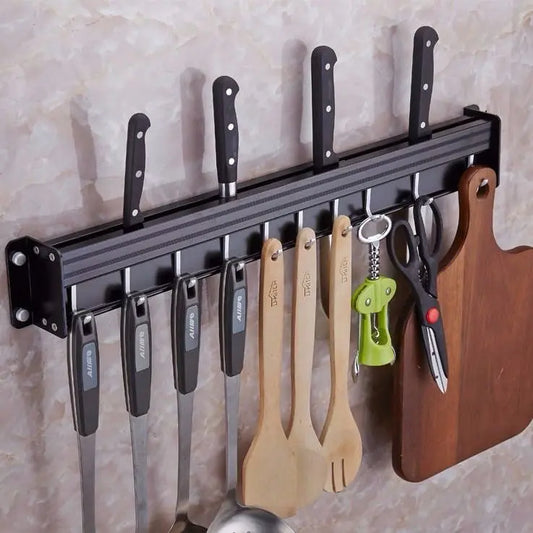 Drill-Free Wall-Mounted Knife Rack