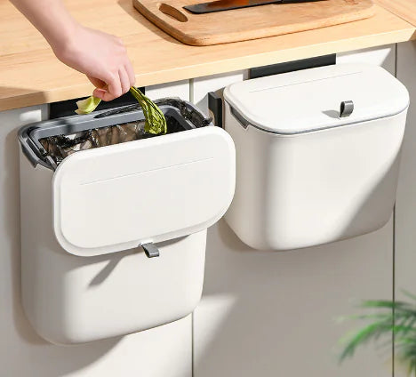 Odor Preventing Wall-Mounted Kitchen Trash Bin
